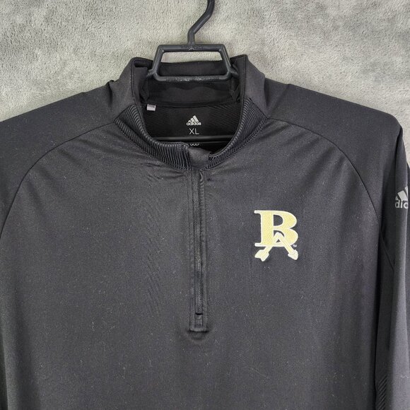 Mens Black Adidas Golf Pullover Sweatshirt 1/2 Zip Long Sleeve BA Logo Size XL - Picture 4 of 13